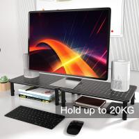 Soporte para monitor: soporte ergonómico ajustable de 3 Alturas para computadora portátil, computadora, impresora - details 2
