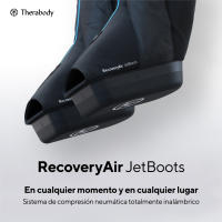 Therabody RecoveryAir JetBoots - Botas de Compresión Portátiles Inalámbricas, Acelera Recuperación Muscular y Alivia Fatiga con Sistema de Compresión Neumática Integrado, Control por App Bluetooth y Tecnología FastFlush, Ultraportables y Cómodas - details 0