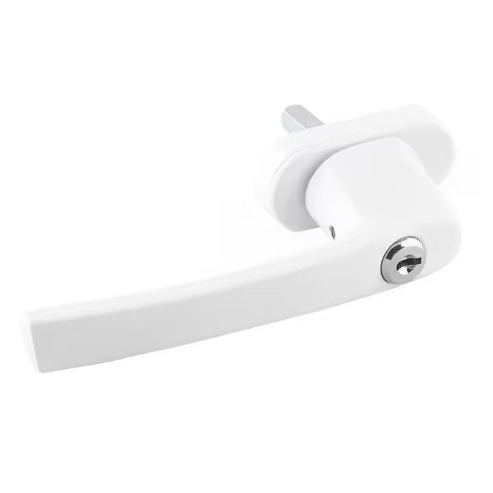 Manilla de Ventana con Llave y Cerradura de Seguridad Antirrobo – Protección Infantil y Antirrobo para Ventanas y Puertas Correderas – Diseño Universal, Fácil Instalación, Material Duradero y Tornillos Incluidos - 1