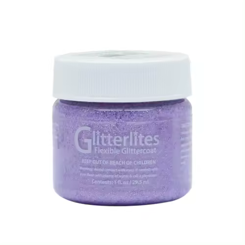 Angelus PINTURA CUERO Y POLIPIEL ANGELUS GLITTERLITES LAVENDER LACE 29,5 ML - 1