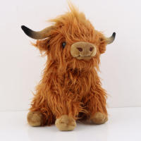 Muñeco De Peluche De 25cm De Vaca Highland Simulación Juguete Suave Para Niños Regalo Decoración De Habitación Regalo Para Bebés - details 5