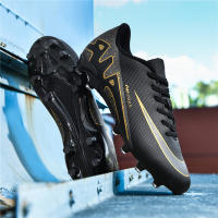 Nuevos Zapatos De Fútbol Ultraligeros Para Hombres Con Suela De Goma Respirables Y Microfibra Botas De Fútbol De Interior Con Tornillo Largo Entrenamiento Deportes Y Moda - details 13