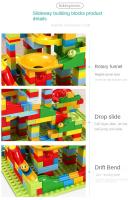 Bloques De Carreras De Mármol DIY 168-336PCS Juego De Construcción De Laberinto Con Bola Y Slide De Cono Para Niños Regalo De Navidad - details 10