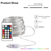 Luces LED Bluetooth De Hilo Para Fiesta Y Bodas Decoración De Navidad DIY Color RGBIC Tira De Luces USB Impermeable 15M/10M/5M/2M - details 3