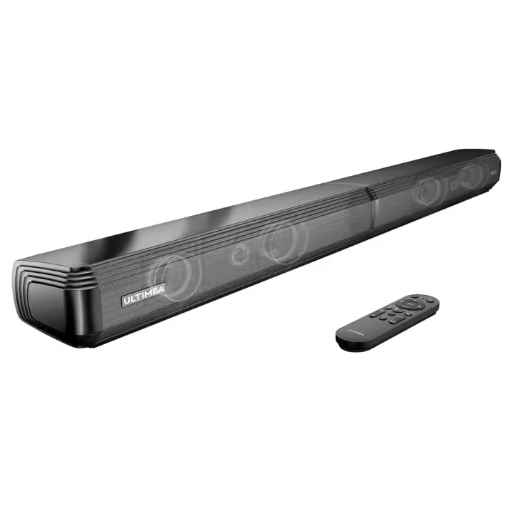 Ultimea Tapio VII 2.1 Barra de sonido con cable para dispositivos de TV 190 W 2.1 Barra de sonido con subwoofer, 6 modos de ecualización, Bluetooth 5.0, negro - 1