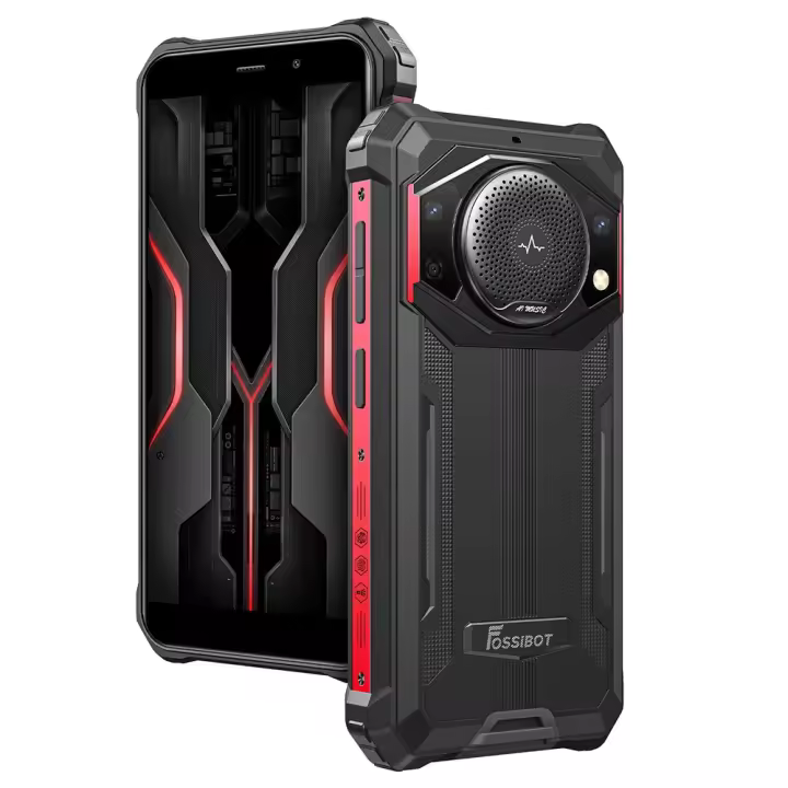 FOSSiBOT 5.45" 10600 mAh Batería Smartphone Outdoor Sin Contrato F101P, Octa Core 7GB 64GB, Altavoz Máx. 3.5W, Cámara 24MP, Teléfono Móvil Robusto IP68, Android 13, 5.45 Pulgadas HD+, Dual SIM, Huella Digital, GPS - 1