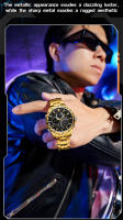 Reloj De Pulsera Deportivo Para Hombre SANDA De Lujo Acero Inoxidable Tiempo Dual Pantalla LED Luminosa Resistente Al Agua Con Alarmas Y Calendario - details 3