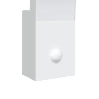 vidaXL Lámpara de pared de exterior LED con sensor aluminio blanco - details 6