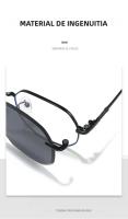 Gafas De Sol Removibles Para Hombres Y Mujeres Hexagonales Con Lentes Anti Luz Azul Para Computadora Gafas De Sol Rectangular Para Adultos - details 1