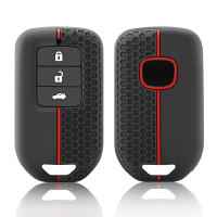 Funda De Llave De Coche De Silicona Para Honda Fit Vezel City Civic Jazz BRV HR-V Shuttle GP8 Carcasa Protectora Con Llavero - details 5