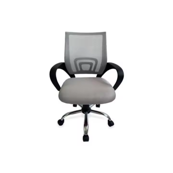 Silla Oficina Equip Respaldo De Malla Gris Claro - 1