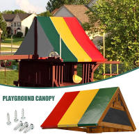 Toldo De Repuesto Para Juguete De Exterior 52"x89" Impermeable Cubierta De Techo Para Juguete De Swing Y Slides Protección Solar Para Niños - details 0
