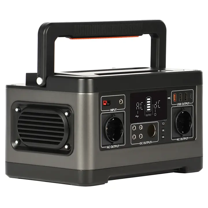 Flashfish P63 Estación de energía portátil, generador solar de batería de litio de 520 Wh/140 400 mAh para emergencias en campamentos al aire libre, salida de CA de 500 W, 5 salidas de CC, 4 salidas USB - Enchufe de la UE - 1