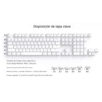 Nogi Cherry Perfil ABS Silicone Keycap Blanco Negro Sakura Pep Very Peri Para Teclado Gh60 Poker 87 TKL 104 ANSI Xd64 Bm60 Xd68 - details 2