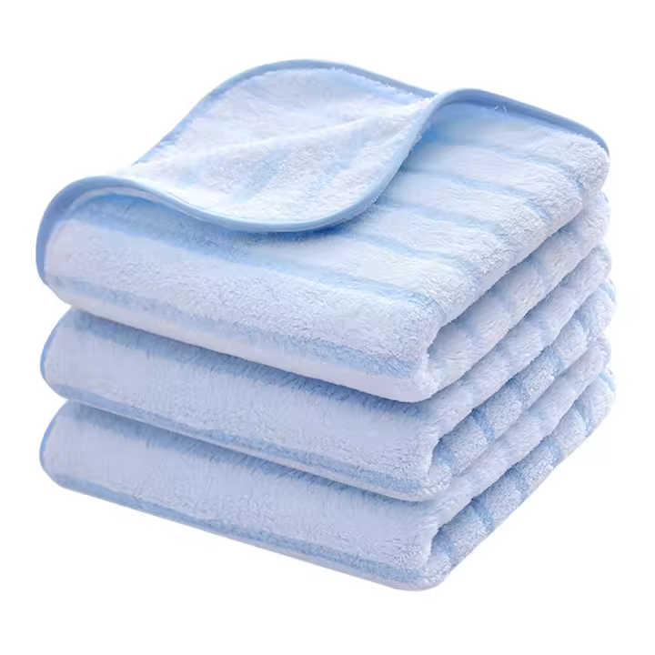 Juego Toallas Verde Mano Absorbentes Baño 35*75cm 3 Unidades - 1