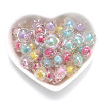 30/100/200Pcs Cuentas De Acrílico Para Joyería Espaciadoras Estrella Flor Para Hacer Pulseras Collares Suministros DIY Para Niñas - details 10