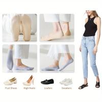 Calcetines Invisibles Para Mujer 5-8 Pares Bajo La Línea De La Vista No Se Ven Antiadherentes Transpirables Wickaje De Humedad Para Zapatos Planos Y Botas Cómodos - details 1