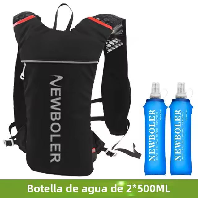 Nueva Mochila Ultra-ligera NEWBOLER Para Trail Running 5L Chaleco De Hidratación Para Maratón Y Bicicleta Con Bolsa De Agua De 2L Para Hombres Y Mujeres - 1