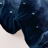 Sábana Ajustada Moderna Y Sencilla Con Estampado De Cielo Estrellado Mate Para Dormitorio Cobertura De Cama De Poliéster 100% Sin Almohadillas - details 5