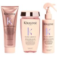Pack Kérastase Gloss Absolu Bain Hydra-Glaze 250ml + Fondant Insta-Glaze 250ml + Anti-Frizz Glaze Milk 190ml – Cabello Largo y con Tendencia al Encrespamiento - details 2