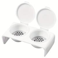 Taza De Limpieza Para Uñas Con Doble Agujero Y Diseño De Cubierta Para Prevenir La Volatilización De Líquidos Herramienta De Manicura De Plástico - details 3