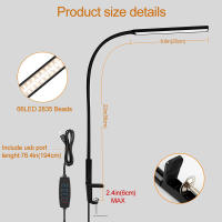 Lámpara De Escritorio LED USB Para Lectura Y Trabajo Luz Nocturna Para Dormitorio Estudio Oficina Con Soporte De Clip - details 11