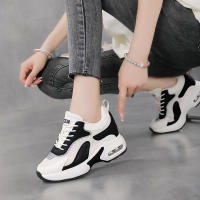 Zapatillas De Deporte Para Mujer Con Plataforma Y Tacón Air Cushion Transpirables Y De Altura Interior Blancas Para Caminar - details 2