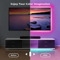 Tira De Luces LED USB Bluetooth RGB SMD5050 5V Flexibles Con Adhesivo Self-Esteem Luz De Mesa Para TV Y Escritorio Luz De Fondo Diode - details 4