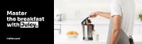 Mellerware - Exprimidor Juicy! 300W, zumo de fruta natural, eléctrico , acero inoxidable, para naranja y limón, comida. 4 accesorios filtros pulpa, cocina, saludable, exprimidora, regulable, lavable - details 1