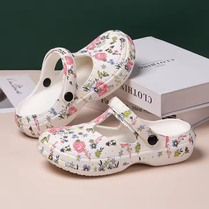 Bebealy Sandalias De Playa Para Mujer Zapatos De EVA Impermeables Y Antideslizantes Clásicos Con Suela Gruesa Moda Verano - 1