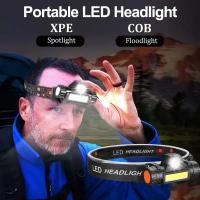 Linterna Frontal LED Recargable USB Para Camping Pescar Y Senderismo Potencia Alta Impermeable Ajustable Con Modos De Iluminación Diversos - details 0