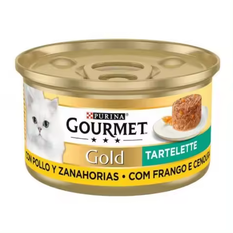 Purina Gourmet Gold Tartelette Pollo y Zanahoria Gato Latas 24 x 85 gr - 1