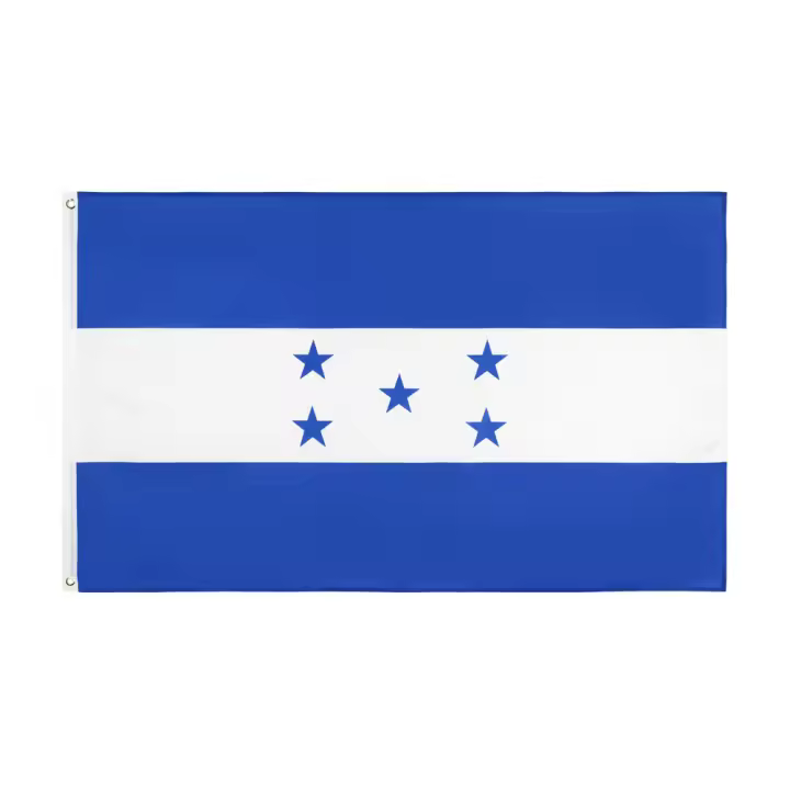 Bandera De Honduras 90x150 CM Para Decoración Material Poliéster Estilo Colgante Personalizable Sin Químicos Originales De China - 1