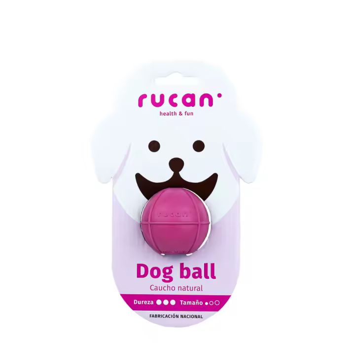 DOG BALL DUREZA ALTA PARA PERROS RUCAN. Pelota súper resistente idónea para perros propensos a romper sus juguetes. Elaborada en caucho natural, libre de tóxicos para tu mascota - 1