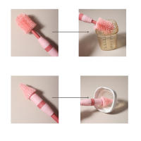 Juego De Limpieza Para Botella De Bebé 4 En 1 Con Cepillo De Silicona Para Chupete Y Taza Giratorio De 360 Grados Set Portátil Para Limpieza Completa - details 13