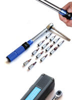 ALLSOME Llave De Torque Para Bicicleta 1/4'' Kit De Reparación De Llaves Hexagonales Con Preset De Torque 2-25Nm Herramienta Manual - details 4