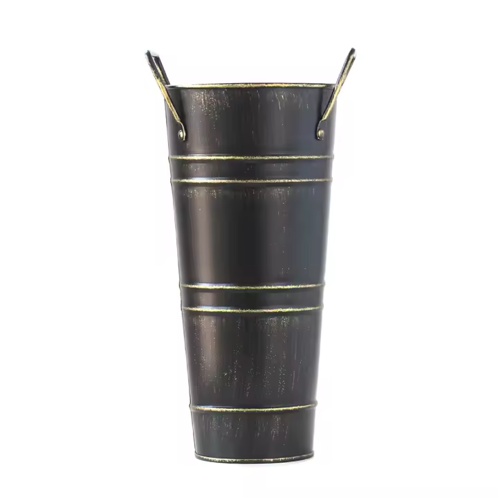 Soporte de Paraguas de Metal Soporte de Paraguas Autónomo Almacenamiento de Caña y Flor de Francía en Respaldo Material de Estante de Almacenamiento de Metal - 1