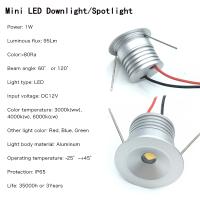 Spotlight LED Mini 1W IP65 12V Con Control Remoto Y Luz Foco 25mm Techo Dimmable Con Driver 110-220V Para Cocina KTV Pasillos - details 1