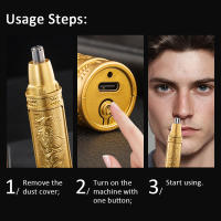 Afeitadora Eléctrica Para Nariz Y Barba Trimmer De Cuello Para Hombres Y Mujeres Kit De Afeitar Rizador De Cejas Y Peluca Razor Remover - details 10