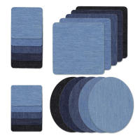 Juego De 5 Colores De Parches Adhesivos De Denim En Forma Oval Y Rectangular Para Manualidades Y Costura Accesorios Para Ropa - details 6