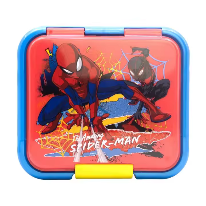 Tupper sandwichera infantil Spiderman con tres compartimentos - 1