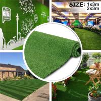 Tela De Hierba Artificial 9.85FT Apariencia Natural Alfombra Sintética Verde Para Interior Exterior Jardín Terraza Juego De Niños - details 0