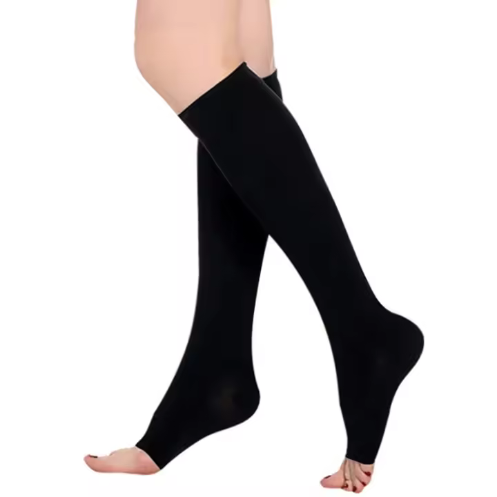 Calcetines De Compresión Para Prevenir Varices De Tobillo a Pierna Completa Para Mujeres Y Hombres Calcetines De Soporte Con Estilo Solado 1 Paquete Alivio De La Calfatura - 1