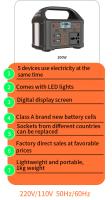 100W Estación de Energía portátil 220V/110V generador solar en Aire Libre Emergencia Móvil - details 4