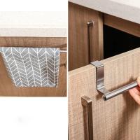Rack De Toallas Sobre Puerta En Acero Inoxidable Soporte Colgante Para Baño Y Cocina Armario Organizador De Toallas Y Paños - details 2