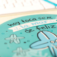 YOSIQUESE Alfombra Ratón | Modelo: 'Hoy toca ser la mar de feliz' | Productos y regalos solidarios hechos por personas con discapacidad - details 2