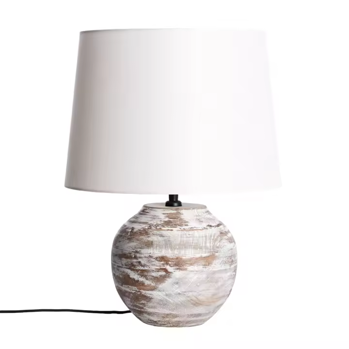 Ledkia Lámpara de Mesa Madera Chandan ILUZZIA - 1