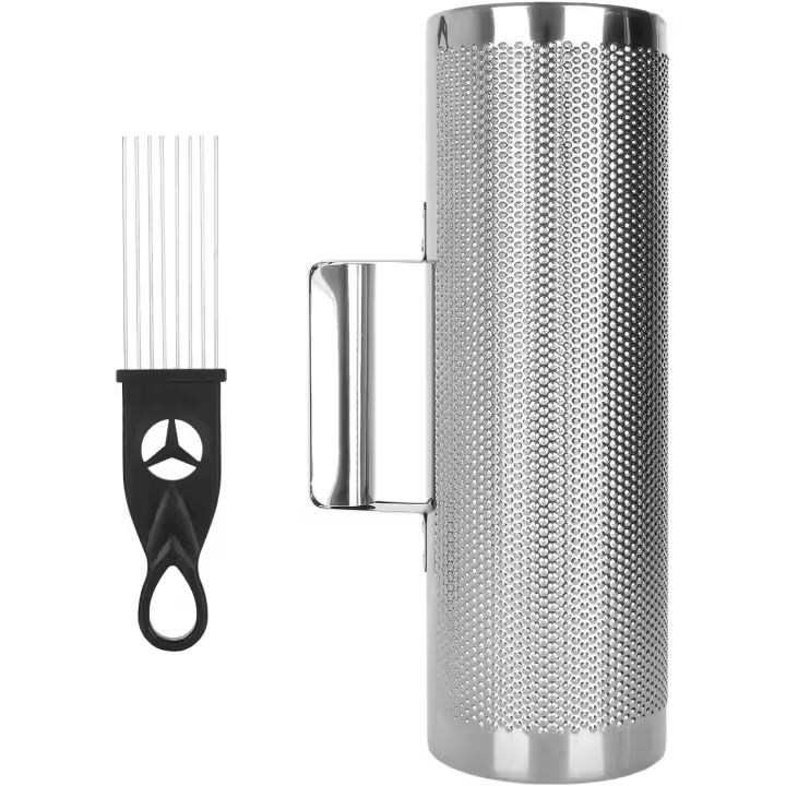 3x10 in Guiro Percusión Acero Inoxidable, Juego De Instrumentos Guiro Shaker, Instrumentos Guiro Shaker Con Raspador, Juguetes Entrenamiento Musical Con Mango Ergonómico Para Presentaciones En Vivo - 1