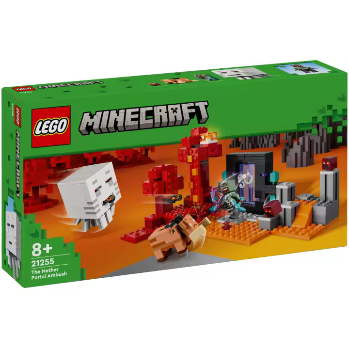 LEGO MINECRAFT - LA EMBOSCADA EN EL PORTAL DE NETHER, 21255, TIENDA CON LICENCIA OFICIAL - 1