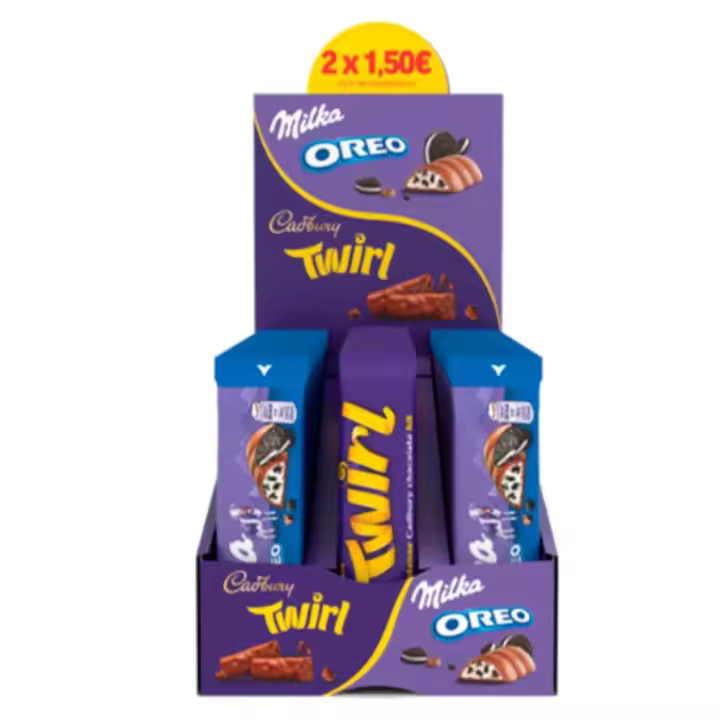 Lote Milka Oreo y Cadbury Twirl 48 unidades en total - 1